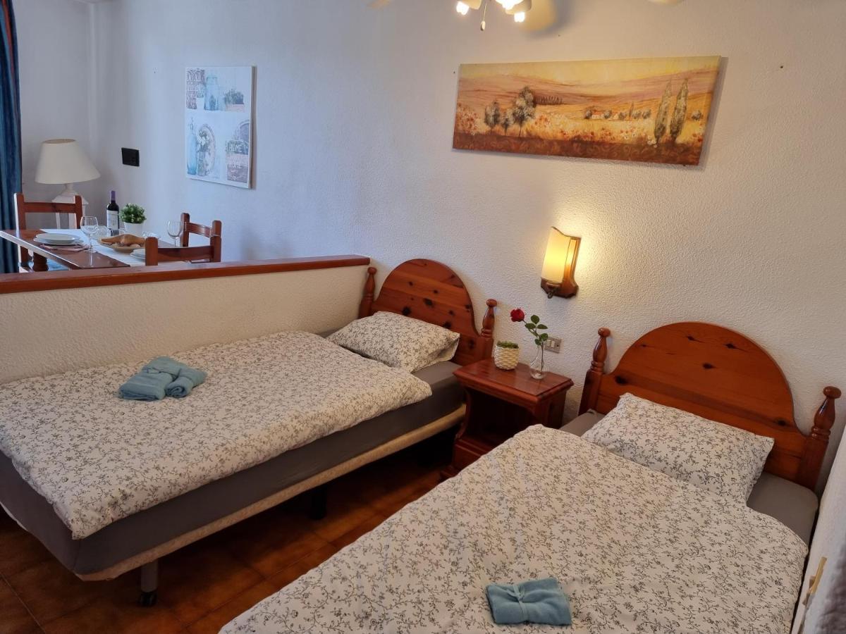 Studio Apartment No 1 Directly On The Beach And Sea, Terrace, Heated Pool, Wifi 美洲海滩 外观 照片