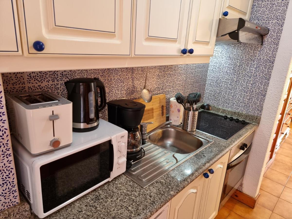 Studio Apartment No 1 Directly On The Beach And Sea, Terrace, Heated Pool, Wifi 美洲海滩 外观 照片